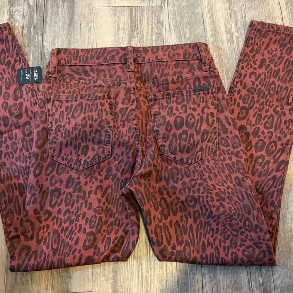 J BRAND Leopard print High Waisted Skinny Jeans